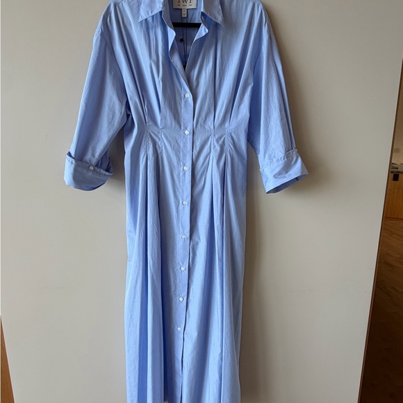 TWP Classic Light Blue Shirt Dress size 4 - Picture 5 of 7